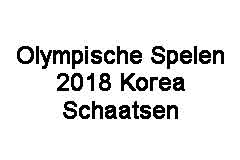 Olympische Spelen 2018 Schaatsen Wedstrijden Programma Uitslagen Logo