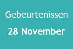 28 November Gebeurtenissen Nieuws Sport Evenementen Logo
