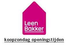 Leen Bakker Koopzondag Openingstijden Logo