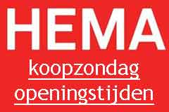HEMA Koopzondag Openingstijden HEMA Winkels Logo