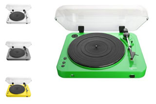 Platenspeler Lenco L-85 Geel Grijs Groen of Wit Sfeerfoto (1)